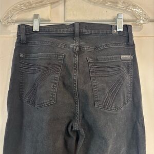 7 for all Mankind Black Dojo Jeans 27 x 34